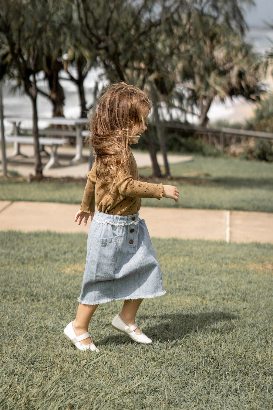 Play Up Recycled Cotton Denim Skirt