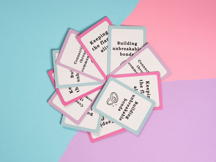 Shuffle of Love Cards. Conversation Starters for Couples.