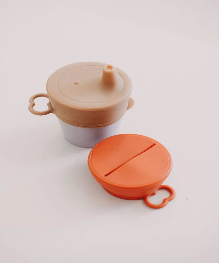 Dove + Dovelet Silicone Snack/Sippy Lid Set (for cups)