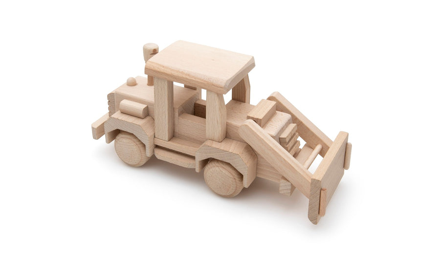 Little Acorns Wooden Toy Bulldozer