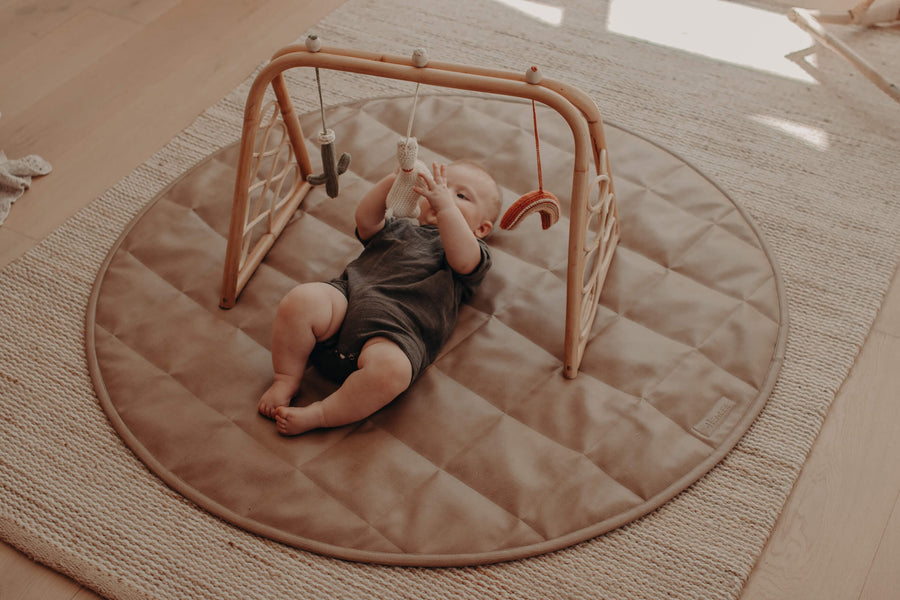 Henlee & Co Vegan Leather Quilted Play Mat