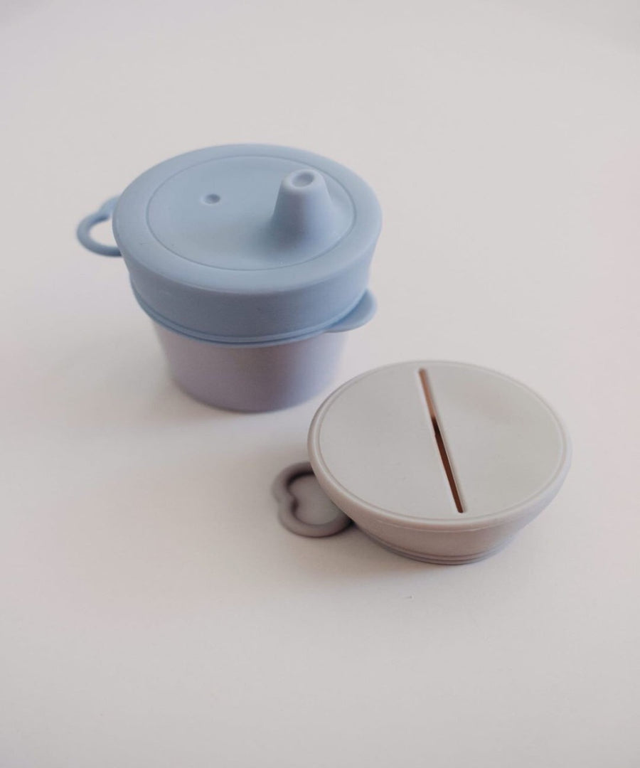 Dove + Dovelet Silicone Snack/Sippy Lid Set (for cups)