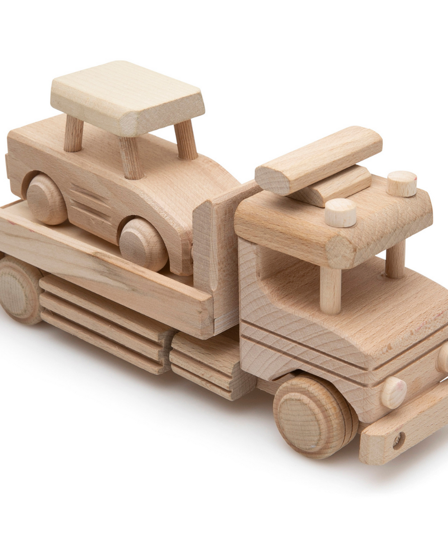 Little Acorns Wooden Toy Transporter & Car