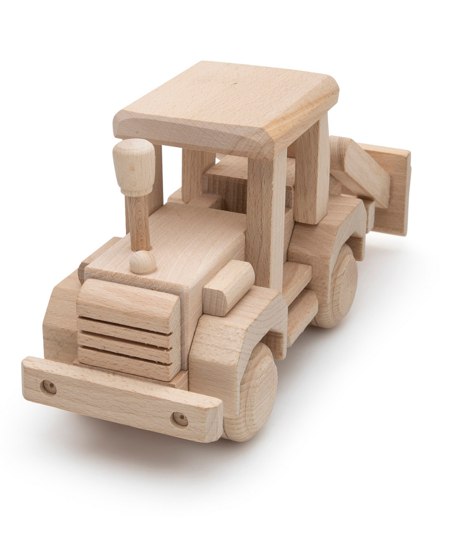 Little Acorns Wooden Toy Bulldozer