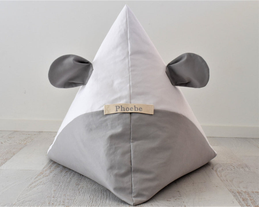 Honeysuckle & Lime Personalised Kids Animal Print Bean Bag Chair